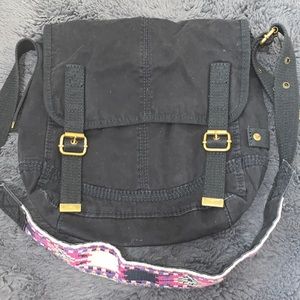 American eagle black messenger bag